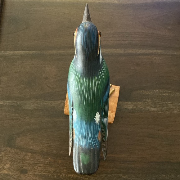 Hand Carved / Hand painted Nuthatch Bird - Picture 5 of 11